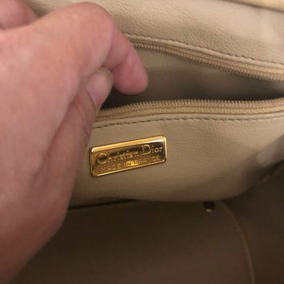 Authentic RARE CHRISTIAN DIOR Iguana embossed leather handbag - Picture 10 of 12